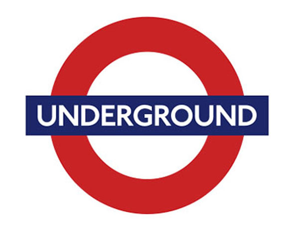 modern underground sign