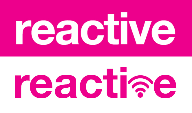 reactive logo reimagined