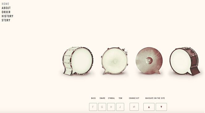 beatbox academy minimalist web design