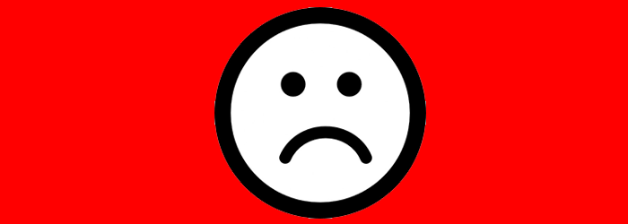 sad face emoticon